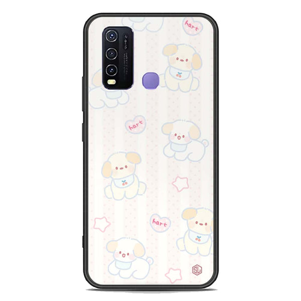 Cute Chic Series Soft Phone Case - Premium Glass Case - Design 5 - Vivo Y50