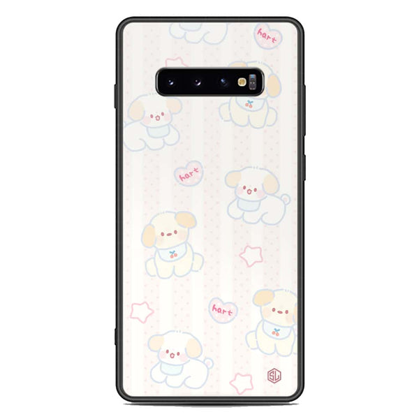 Cute Chic Series Soft Phone Case - Premium Glass Case - Design 5 - Samsung Galaxy S10 Plus