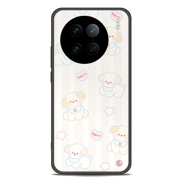 Cute Chic Series Soft Phone Case - Premium Glass Case - Design 5 - Vivo X90 Pro