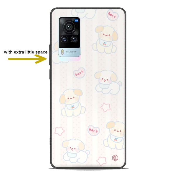 Cute Chic Series Soft Phone Case - Premium Glass Case - Design 5 - Vivo X60 Pro
