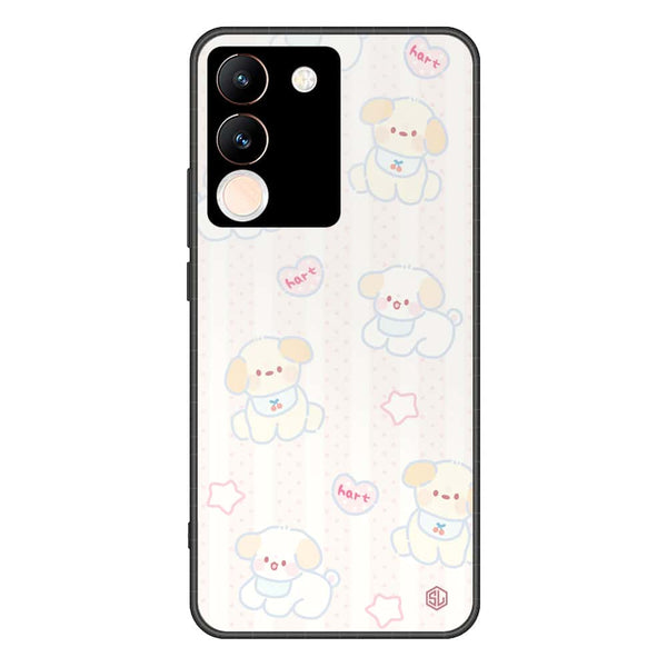 Cute Chic Series Soft Phone Case - Premium Glass Case - Design 5 - Vivo V29e
