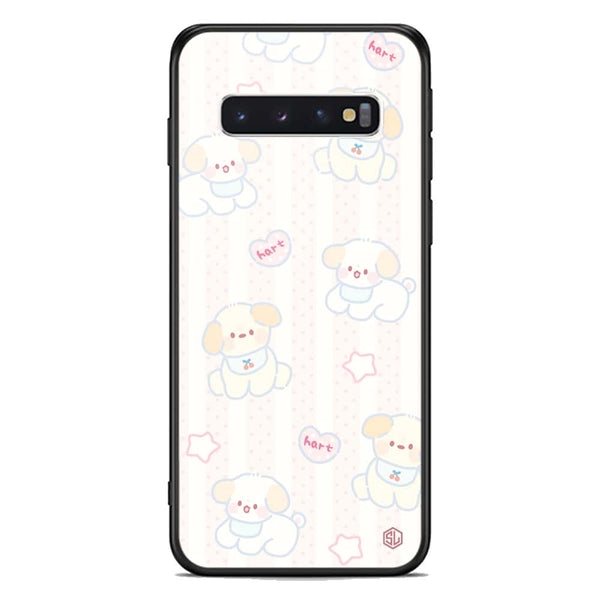 Cute Chic Series Soft Phone Case - Premium Glass Case - Design 5 - Samsung Galaxy S10