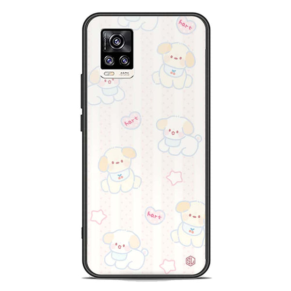Cute Chic Series Soft Phone Case - Premium Glass Case - Design 5 - Vivo V20