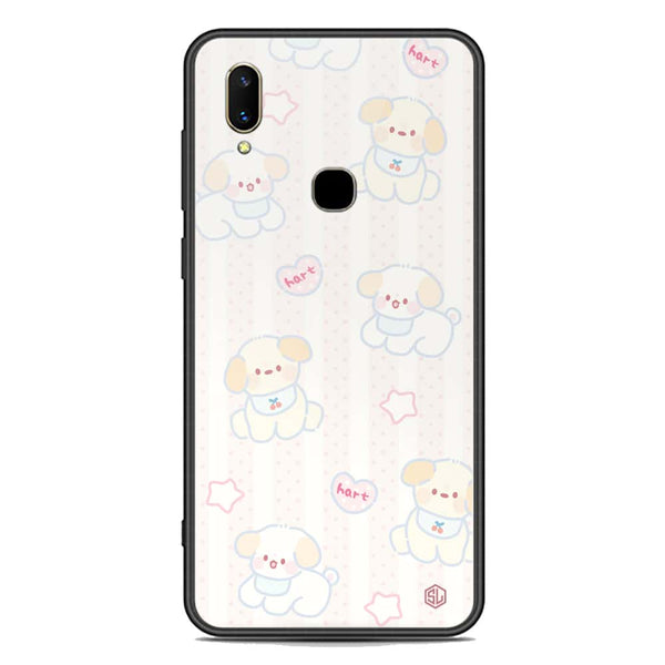 Cute Chic Series Soft Phone Case - Premium Glass Case - Design 5 - Vivo V11 Pro
