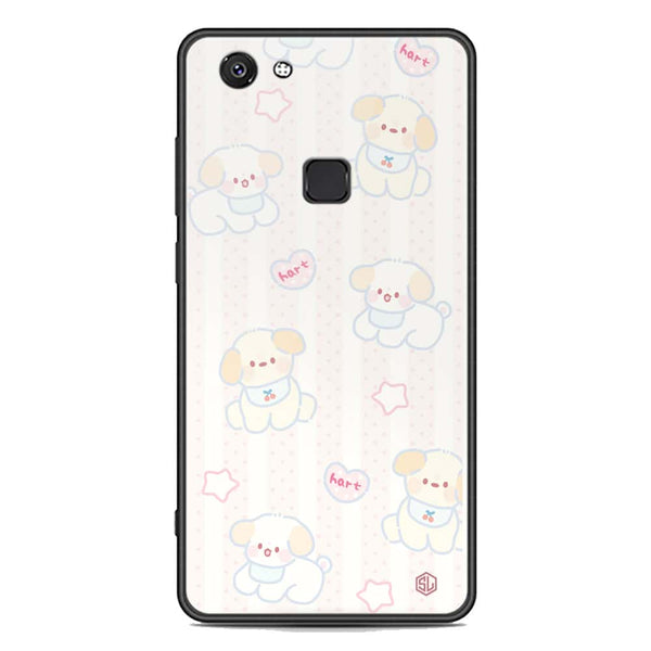 Cute Chic Series Soft Phone Case - Premium Glass Case - Design 5 - Vivo V7