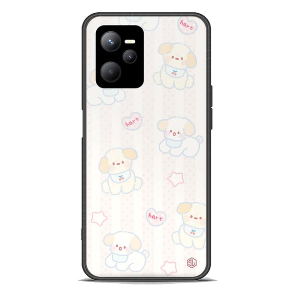 Cute Chic Series Soft Phone Case - Premium Glass Case - Design 5 - Realme Q5