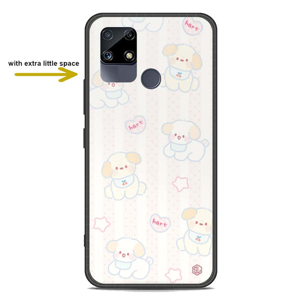 Cute Chic Series Soft Phone Case - Premium Glass Case - Design 5 - Realme 30A