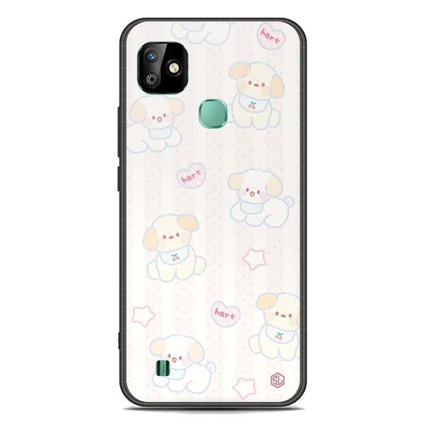 Cute Chic Series Soft Phone Case - Premium Glass Case - Design 5 - Infinix Smart HD 2021