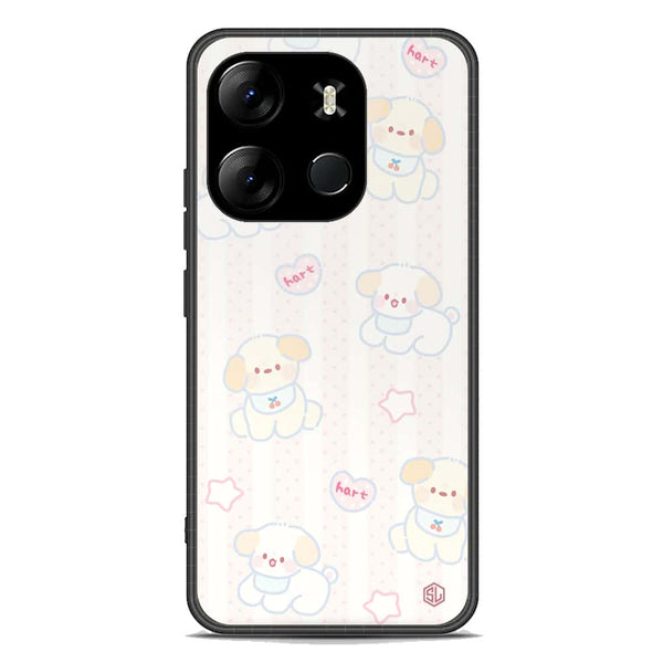 Cute Chic Series Soft Phone Case - Premium Glass Case - Design 5 - Infinix Smart 7
