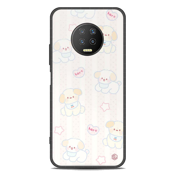 Cute Chic Series Soft Phone Case - Premium Glass Case - Design 5 - Infinix Note 7