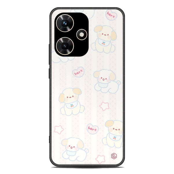 Cute Chic Series Soft Phone Case - Premium Glass Case - Design 5 - Infinix Hot 30i