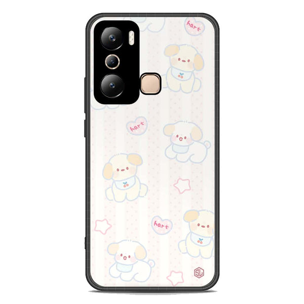 Cute Chic Series Soft Phone Case - Premium Glass Case - Design 5 - Infinix Hot 20i