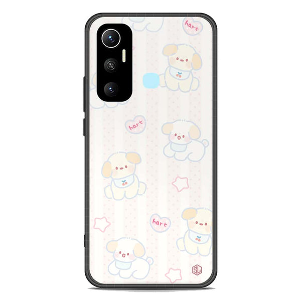 Cute Chic Series Soft Phone Case - Premium Glass Case - Design 5 - Infinix Hot 11
