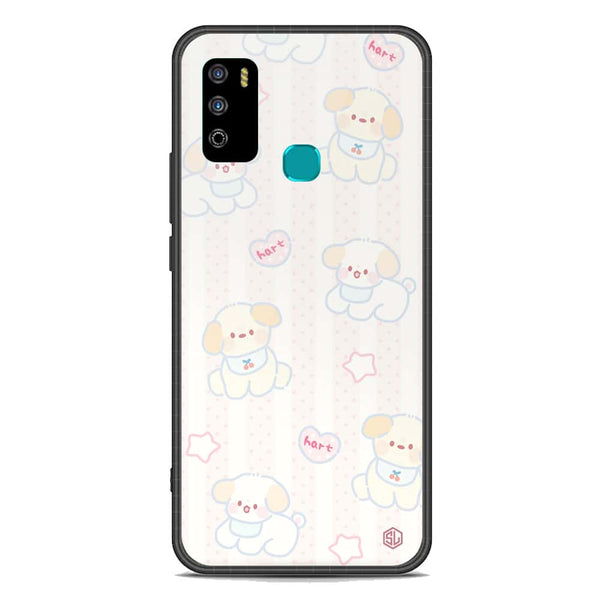 Cute Chic Series Soft Phone Case - Premium Glass Case - Design 5 - Infinix Hot 9 Play
