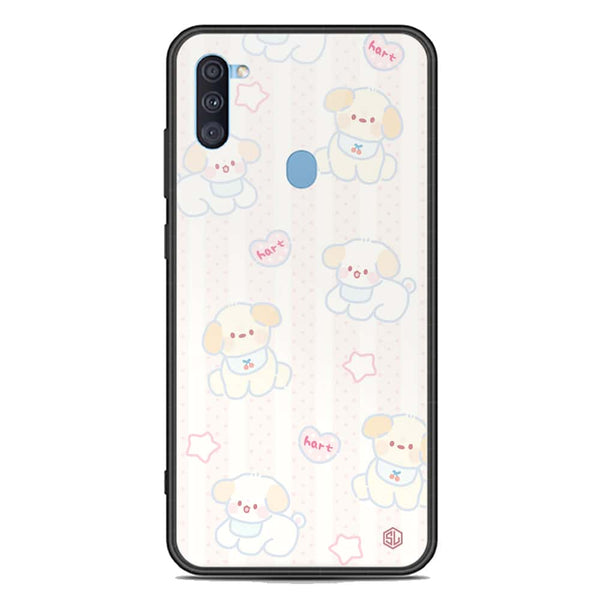 Cute Chic Series Soft Phone Case - Premium Glass Case - Design 5 - Samsung Galaxy M11