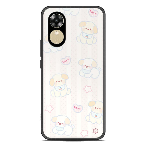 Cute Chic Series Soft Phone Case - Premium Glass Case - Design 5 - Oppo A17k