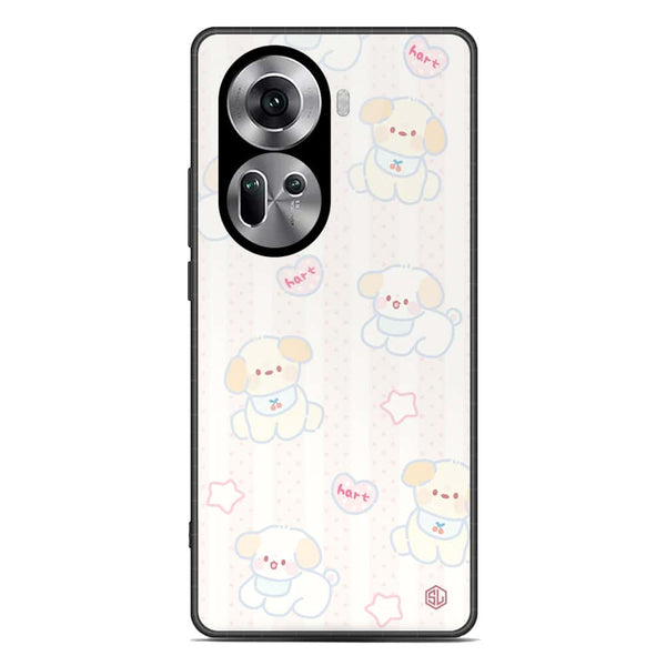 Cute Chic Series Soft Phone Case - Premium Glass Case - Design 5 - Oppo Reno 11