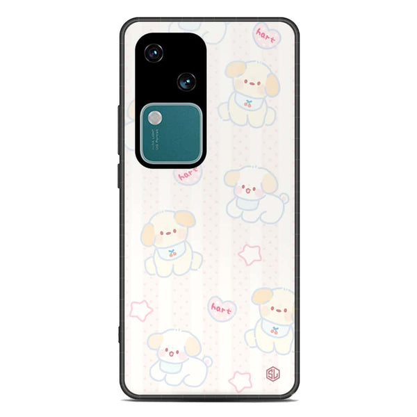Cute Chic Series Soft Phone Case - Premium Glass Case - Design 5 - Vivo S18