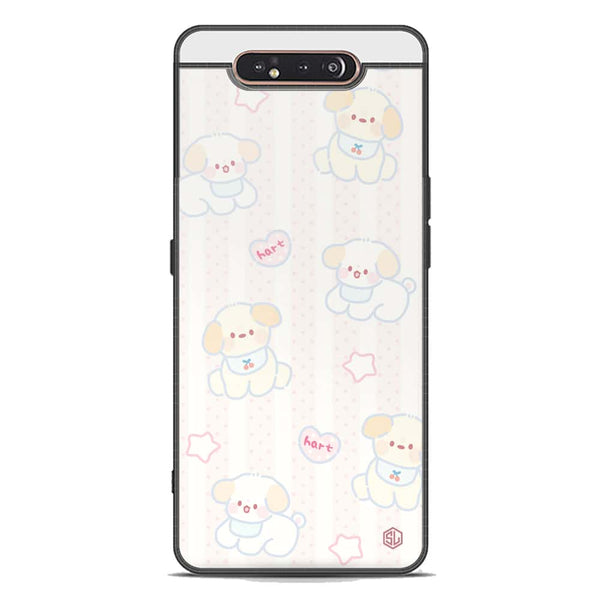 Cute Chic Series Soft Phone Case - Premium Glass Case - Design 5 - Samsung Galaxy A80