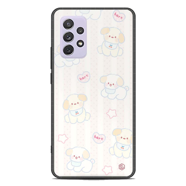 Cute Chic Series Soft Phone Case - Premium Glass Case - Design 5 - Samsung Galaxy A72
