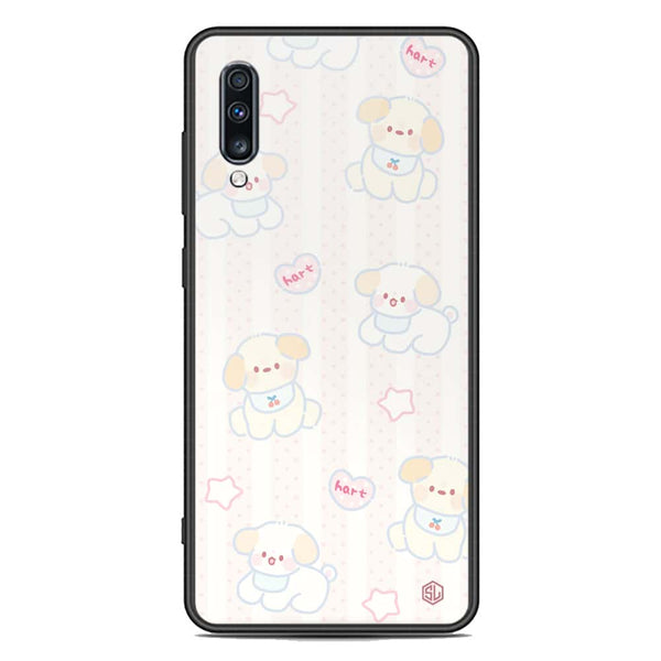 Cute Chic Series Soft Phone Case - Premium Glass Case - Design 5 - Samsung Galaxy A70