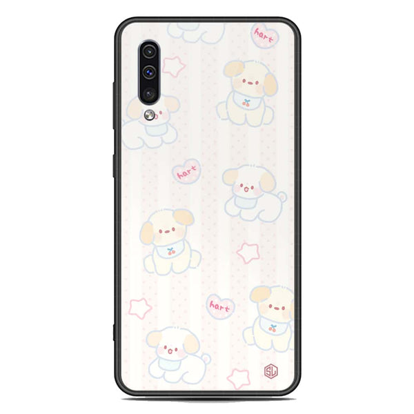 Cute Chic Series Soft Phone Case - Premium Glass Case - Design 5 - Samsung Galaxy A50s