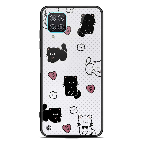 Cute Chic Series Soft Phone Case - Premium Glass Case - Design 6 - Samsung Galaxy A12 Nacho