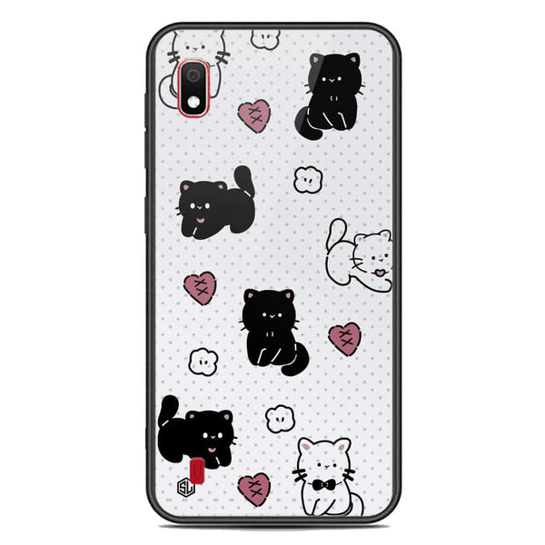 Cute Chic Series Soft Phone Case - Premium Glass Case - Design 6 - Samsung Galaxy A10