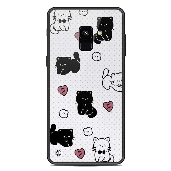 Cute Chic Series Soft Phone Case - Premium Glass Case - Design 6 - Samsung Galaxy A8 2018