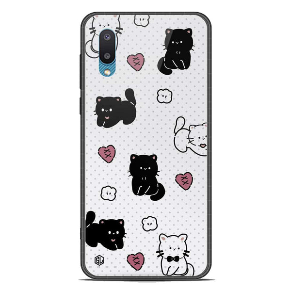 Cute Chic Series Soft Phone Case - Premium Glass Case - Design 6 - Samsung Galaxy A02
