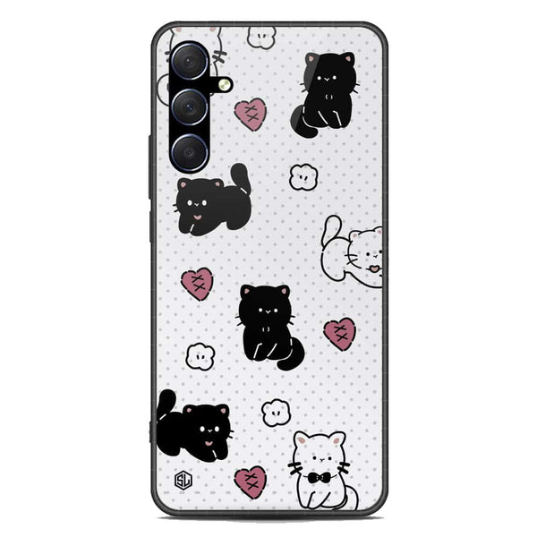 Cute Chic Series Soft Phone Case - Premium Glass Case - Design 6 - Samsung Galaxy M53