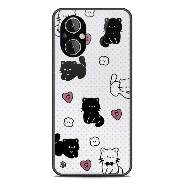 Cute Chic Series Soft Phone Case - Premium Glass Case - Design 6 - OnePlus Nord N20 5G