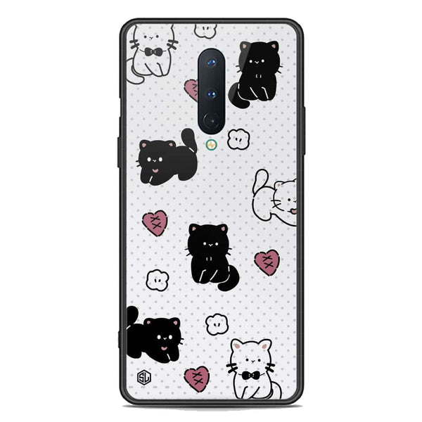 Cute Chic Series Soft Phone Case - Premium Glass Case - Design 6 - OnePlus 8 4G