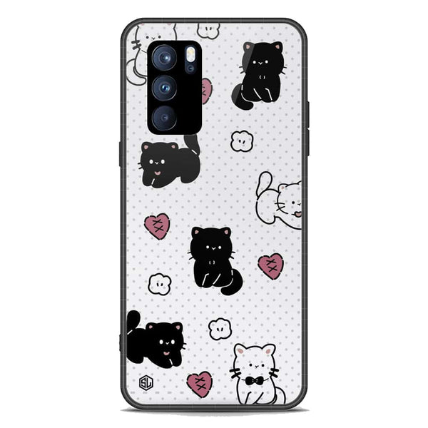Cute Chic Series Soft Phone Case - Premium Glass Case - Design 6 - Oppo Reno 6 Pro 5G