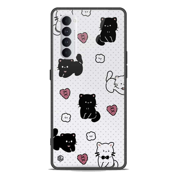 Cute Chic Series Soft Phone Case - Premium Glass Case - Design 6 - Oppo Reno 4 Pro 5G