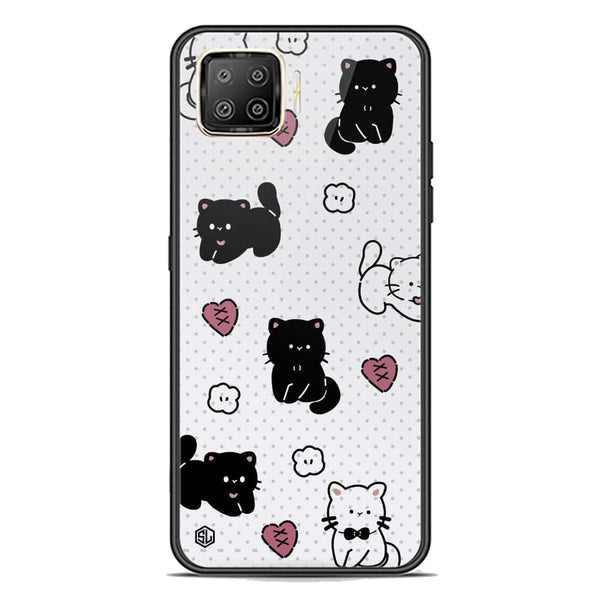 Cute Chic Series Soft Phone Case - Premium Glass Case - Design 6 - Oppo Reno 4 Lite