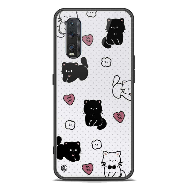 Cute Chic Series Soft Phone Case - Premium Glass Case - Design 6 - Oppo Find X2