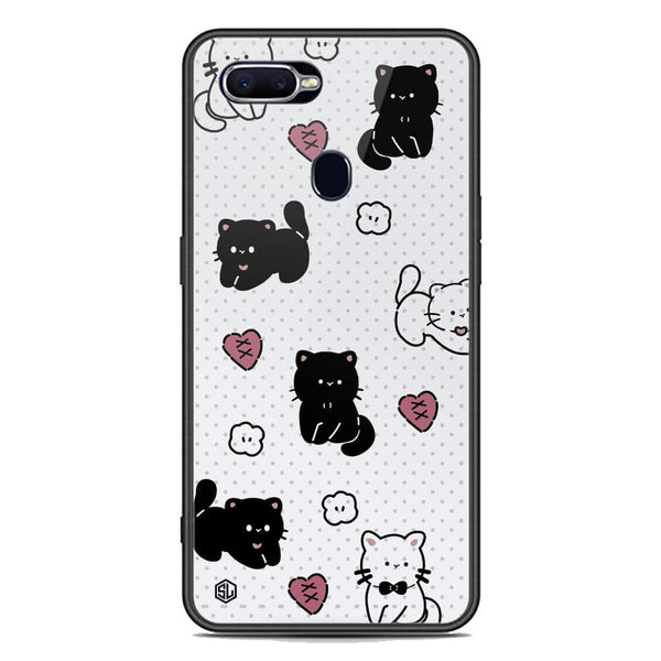Cute Chic Series Soft Phone Case - Premium Glass Case - Design 6 - Oppo F9