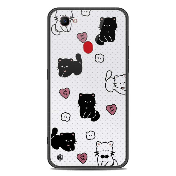 Cute Chic Series Soft Phone Case - Premium Glass Case - Design 6 - Oppo F7