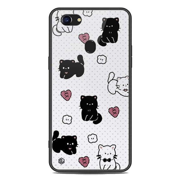 Cute Chic Series Soft Phone Case - Premium Glass Case - Design 6 - Oppo F5
