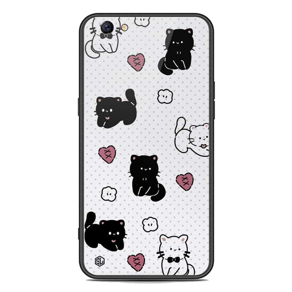 Cute Chic Series Soft Phone Case - Premium Glass Case - Design 6 - Oppo F3 Plus