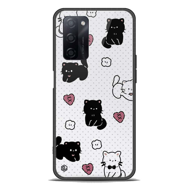 Cute Chic Series Soft Phone Case - Premium Glass Case - Design 6 - Oppo A55s