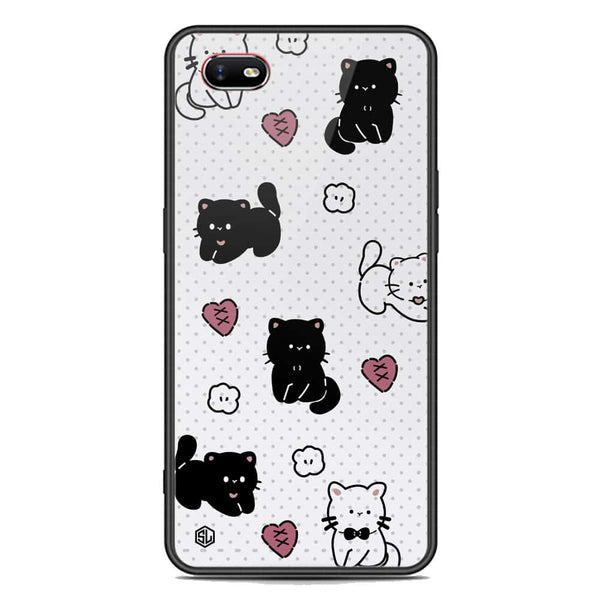 Cute Chic Series Soft Phone Case - Premium Glass Case - Design 6 - Oppo A1k