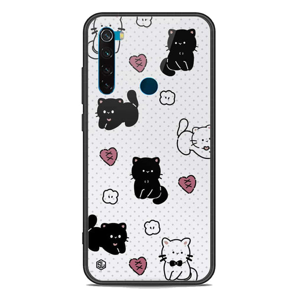 Cute Chic Series Soft Phone Case - Premium Glass Case - Design 6 - Xiaomi Redmi Note 8 2021