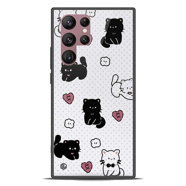 Cute Chic Series Soft Phone Case - Premium Glass Case - Design 6 - Samsung Galaxy S22 Ultra 5G