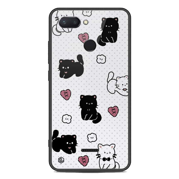 Cute Chic Series Soft Phone Case - Premium Glass Case - Design 6 - Xiaomi Redmi 6