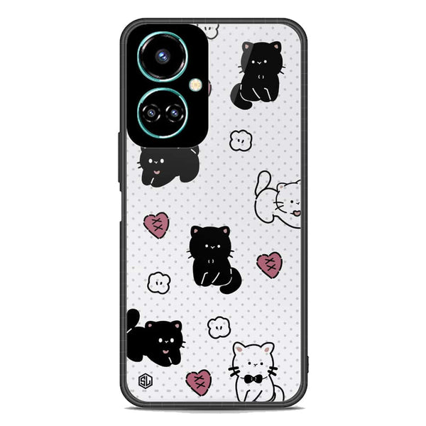Cute Chic Series Soft Phone Case - Premium Glass Case - Design 6 - Tecno Camon 19
