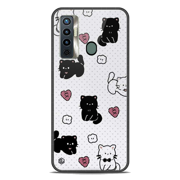 Cute Chic Series Soft Phone Case - Premium Glass Case - Design 6 - Tecno Camon 17