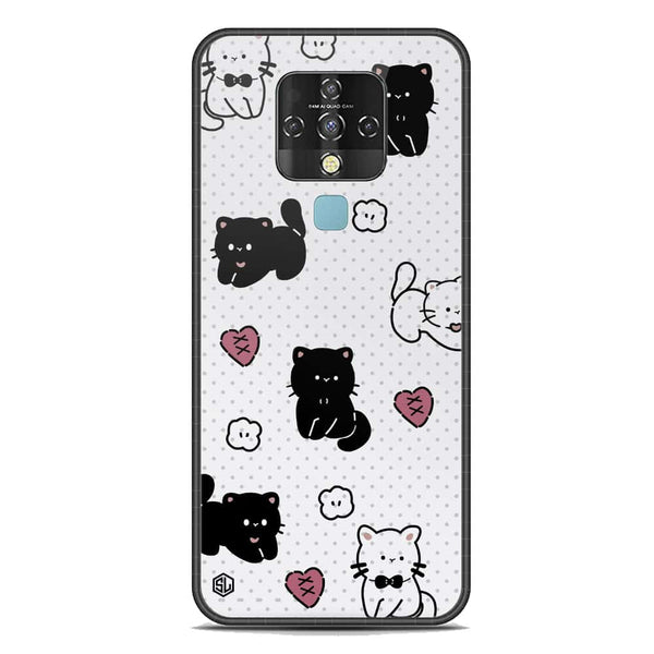 Cute Chic Series Soft Phone Case - Premium Glass Case - Design 6 - Tecno Camon 16