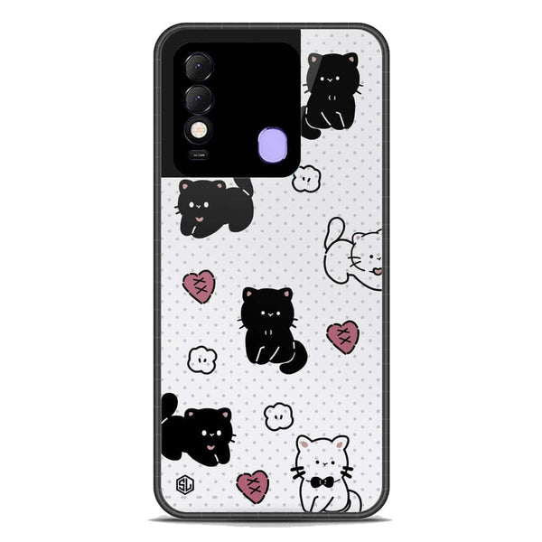 Cute Chic Series Soft Phone Case - Premium Glass Case - Design 6 - Tecno Spark 8